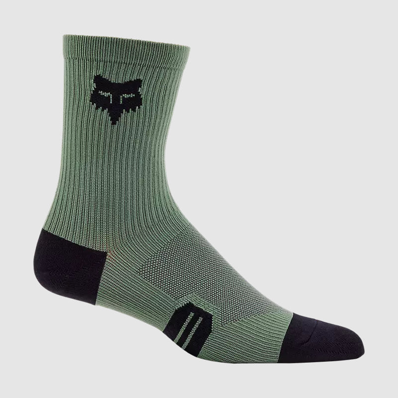 Calcetines Bicicleta Ranger 6" Verde Fox