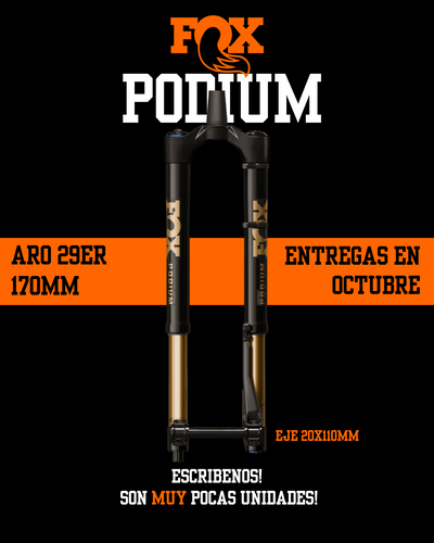 PREVENTA | Horquilla FOX Podium Factory Kashima | 29er | 170mm | Negra